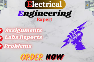 do electrical engineering assignments,problems,reports and projects