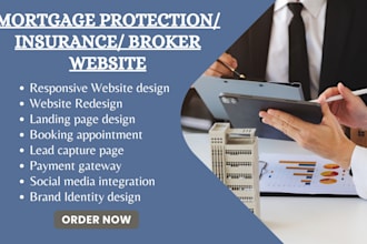 design mortgage protection website mortgage insurance mortgage broker website