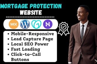 design mortgage protection website mortgage insurance mortgage broker website