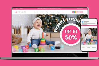design baby products shopify store baby clothing website baby dropshipping store