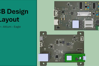 develop schematic, layout and test your pcb