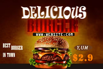 desing atractive resturant and bakery poster