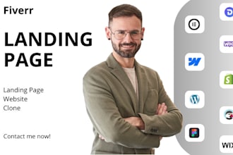 design, edit, clone landing page,website on webflow,wordpress,javascript,shopify