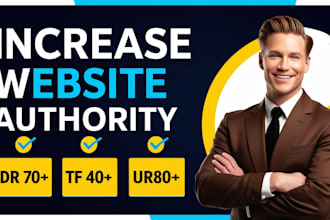 increase domain rating ahrefs DR , ur and majestic trust flow tf