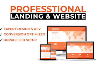design a modern landing page