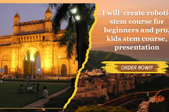 create robotic stem course for beginners and pro, kids stem course, presentation