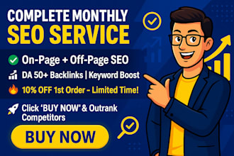 rank your website on google first page with  monthly seo services