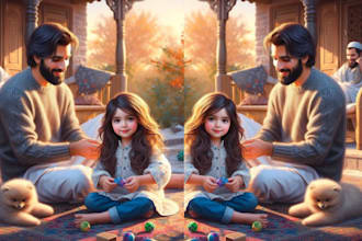 do christian story book illustration, children book, bible story, book cover