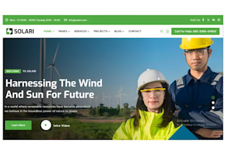 build solar website solar panel roofing construction hvac website solar leads