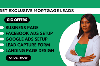 generate mortgage leads, mortgage insurance leads via facebook ads, google ads