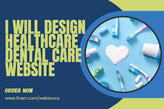 design medical website dental clinic website healthcare landing page website