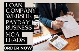 design loan company finance payday business personal mca tax relief website