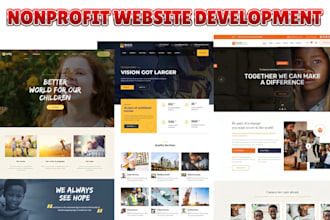 build or redesign charity nonprofit donation website, logo, fundraising flyer