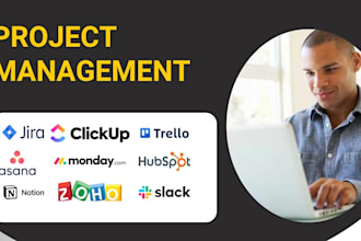 do jira trello clickup asana monday notion zoho slack hubspot project management