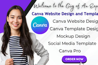 do canva website design do any canva graphic design, design lead magnet for you