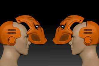 model 3d mask, mask, 3d helmet, helmet cosplay for 3d printing