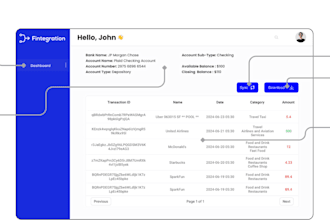 provide plaid API integration and consulting