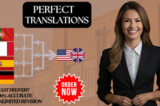 perfectly translate english texts to portuguese, spanish, french, german