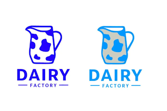 design sustainability super dairy farm factory logo