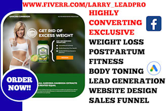 generate exclusive weight loss, postpartum fitness body toning leads and website