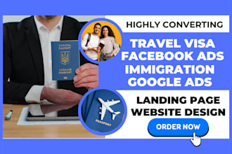generate high converting travel visa processing leads immigration lead website