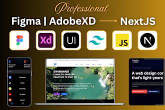 convert figma or adobexd design to next js