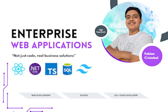build a custom saas or enterprise web app with react and net core