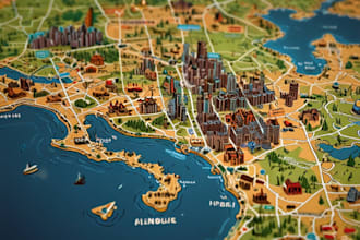 map illustration vector illustration vector map