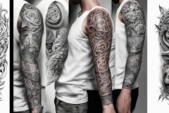 create custom tattoo design, tattoo sleeve