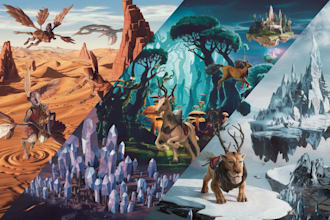 make stunning fantasy landscapes, fast