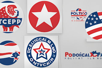 design minimalist political campaign logo