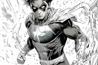 draw comics superhero marvel manga character design