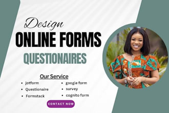create google form cognito form formstack survey forms questionnaire on jotform