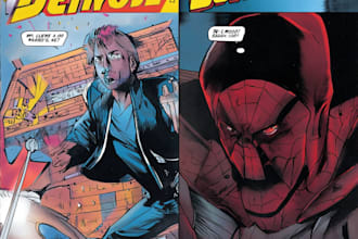 provide comic cover art and character