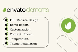 install envato elements wordpress elementor website template