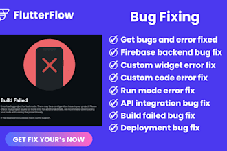 fix bugs in your flutter flow app