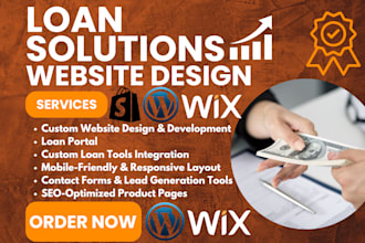 design a fully functional loan website car auto loan personal or mortgage loans