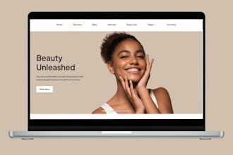 design skincare shopify store skincare website beauty website cosmetic store