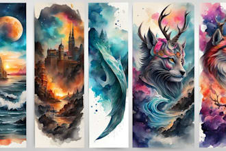design custom tattoo in watercolor style