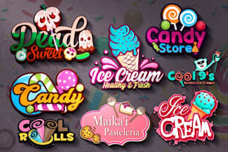 do ice cream, candy, chocolate, bakery, sweets, or food logo