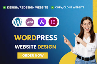 design copy clone duplicate any website to wordpress elementor website