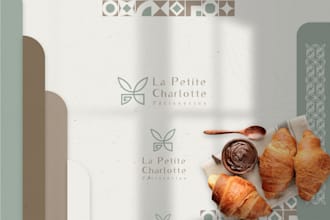 pastry, BBQ, burger, candy, bakery, and cake branding