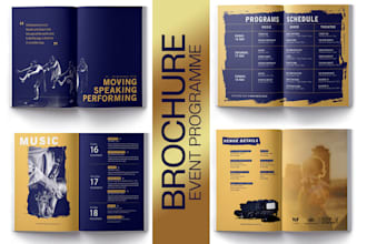 brochures, booklets, event programs and business flyers