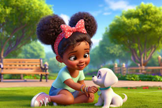 do african american children story book illustration,children book illustration