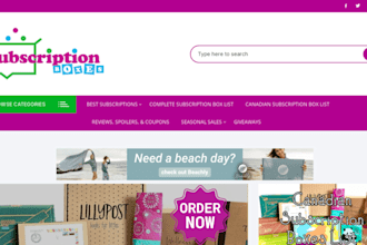 design subscription box shopify store, membership website, subscription website