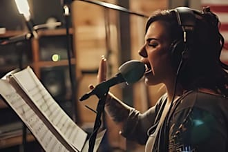 be your female hip pop singer reggae edm pop rock songwriter backing harmony