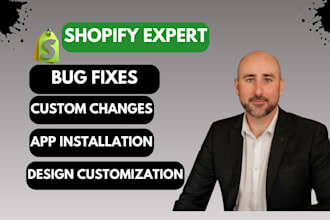 do shopify bug fix, shopify customization and shopify custom coding