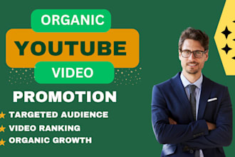 do organic youtube channel promotion with real traffic