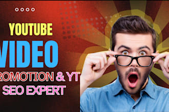 do boost your youtube video with expert promotion and SEO services