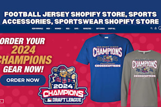 design jersey shopify store, jersey dropshipping shopify store
